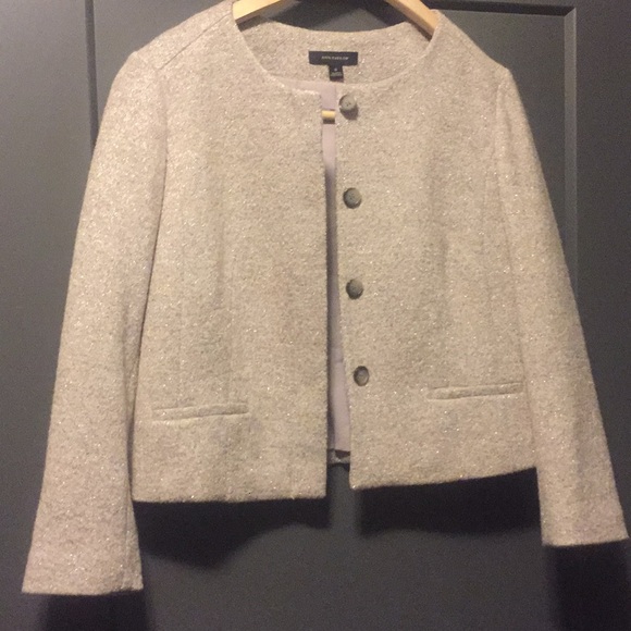 Ann Taylor Jackets & Blazers - Ann Taylor Cropped Metallic Jacket